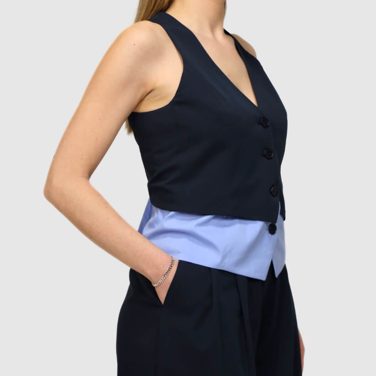BERNA GILET 263033 BLU
