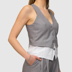 BERNA GILET 263033 GRIGIO