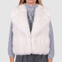 BERNA GILET ECOPELLICCIA 254031128 PANNA