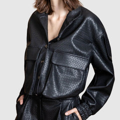 BERNA GIUBBOTTO SIMILPELLE 2640711 NERO