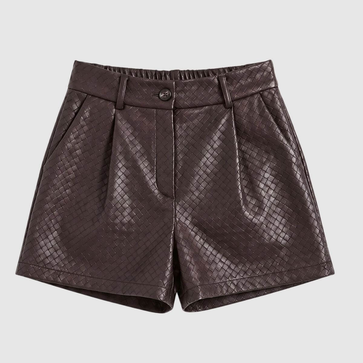 BERNA SHORTS SIMILPELLE 264072134 MARRONE TESTA DI MORO
