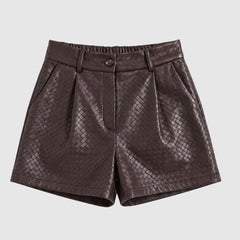BERNA SHORTS SIMILPELLE 264072134 MARRONE TESTA DI MORO