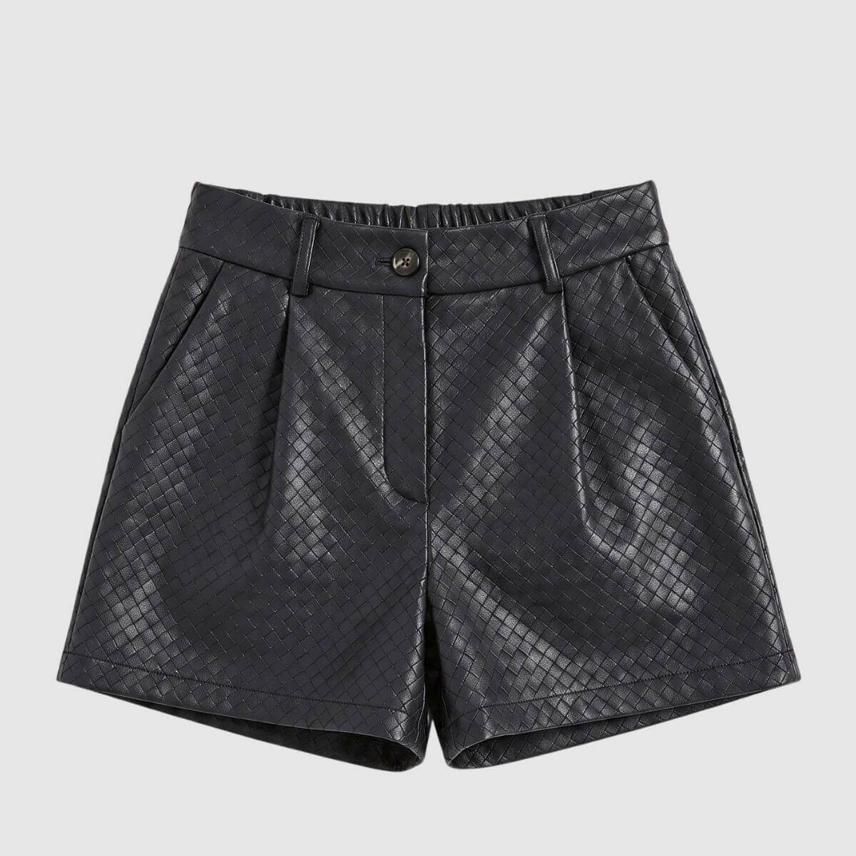 BERNA SHORTS SIMILPELLE 2640721 NERO