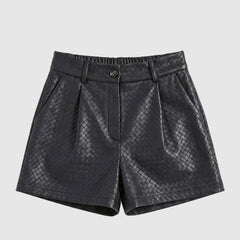 BERNA SHORTS SIMILPELLE 2640721 NERO