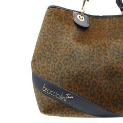 BRACCIALINI BORSA BETH ANIMALIER B18570 MACULATO