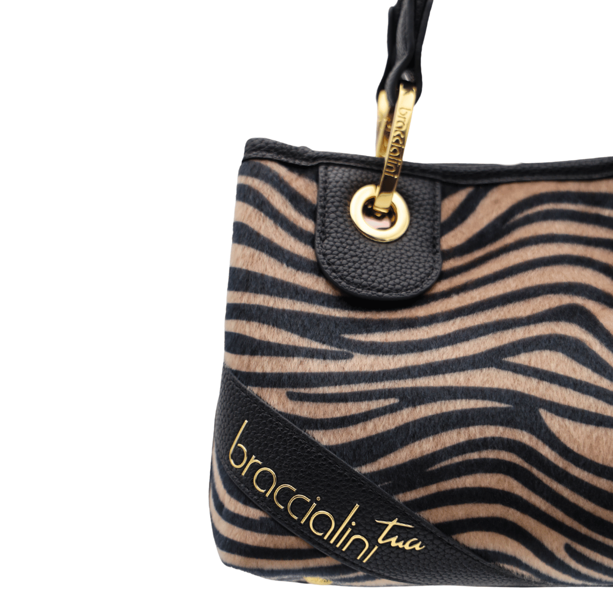 BRACCIALINI BORSA BETH ANIMALIER B18573 ZEBRATO