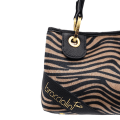 BRACCIALINI BORSA BETH ANIMALIER B18573 ZEBRATO