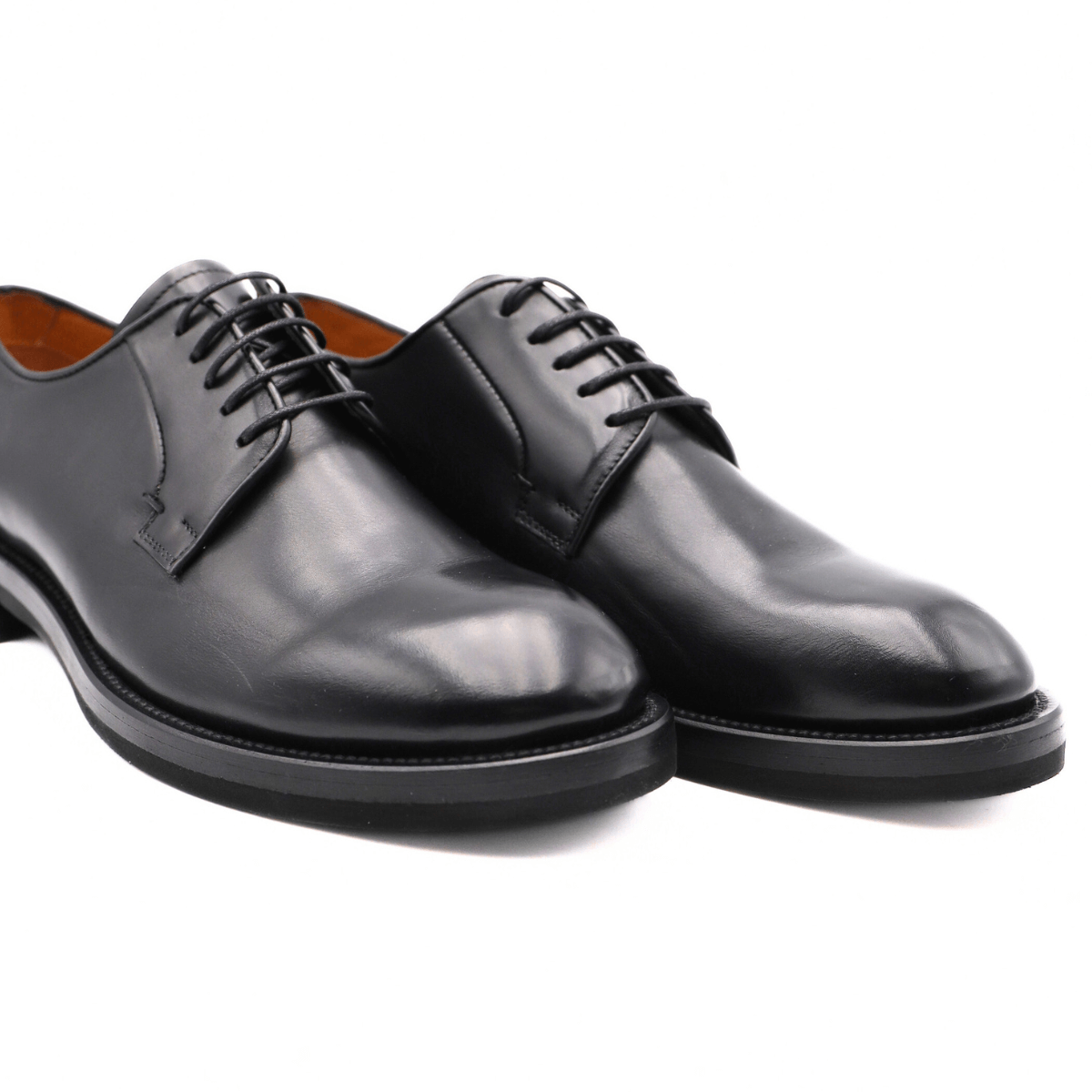 CALPIERRE STRINGATA BH132 DERBY NERO