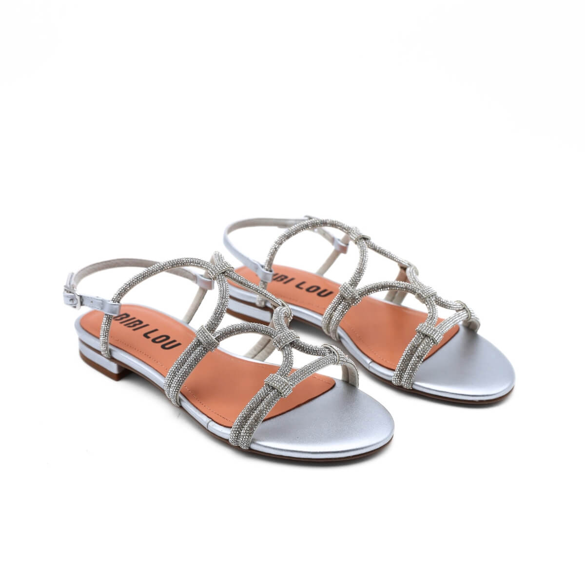BIBI LOU SANDALO 957 GLITTER ARGENTO