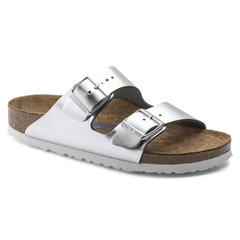 BIRKENSTOCK CIABATTA ARIZONA SOFT 1005961 ARGENTO NARROW FIT