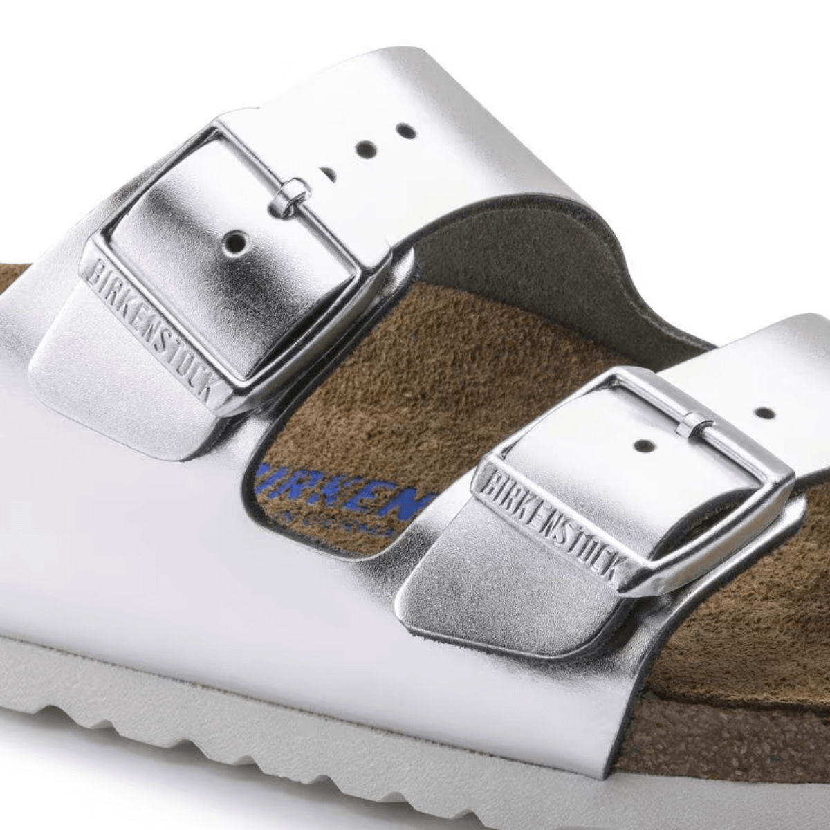 BIRKENSTOCK CIABATTA ARIZONA SOFT 1005961 ARGENTO NARROW FIT