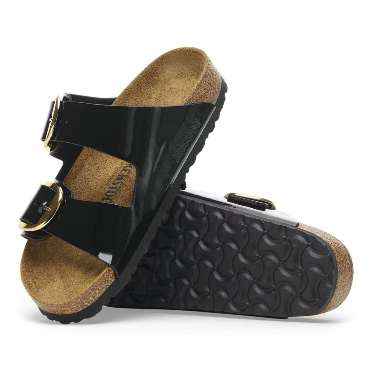 BIRKENSTOCK CIABATTA ARIZONA BIG BUCKLE 1027918 NERO NARROW FIT