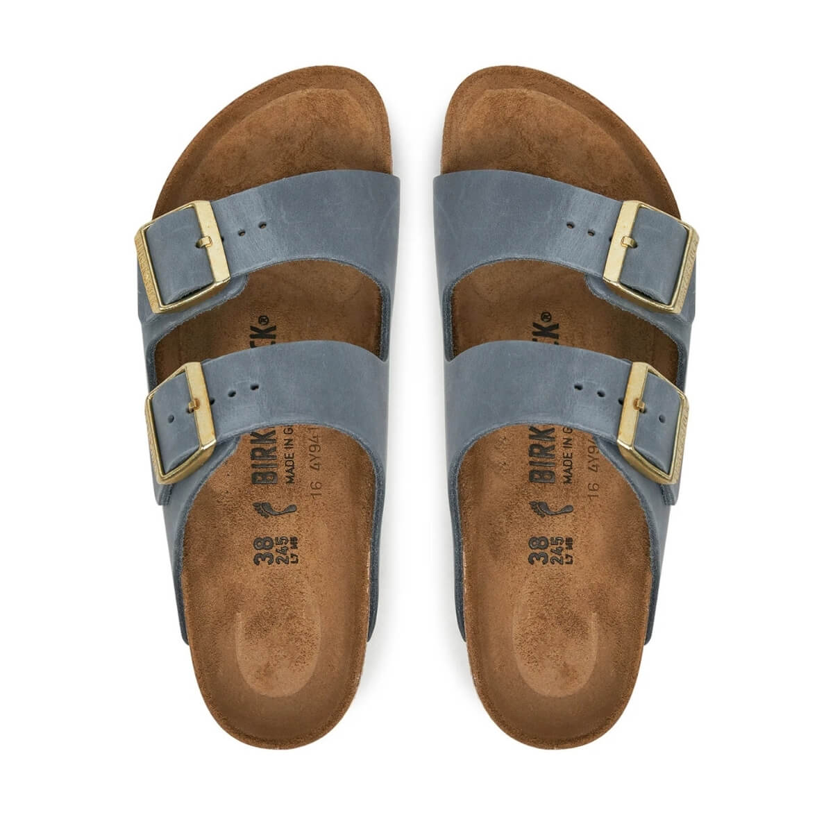 BIRKENSTOCK CIABATTA ARIZONA 1029253 VASAK GRIGIO AZZURRO