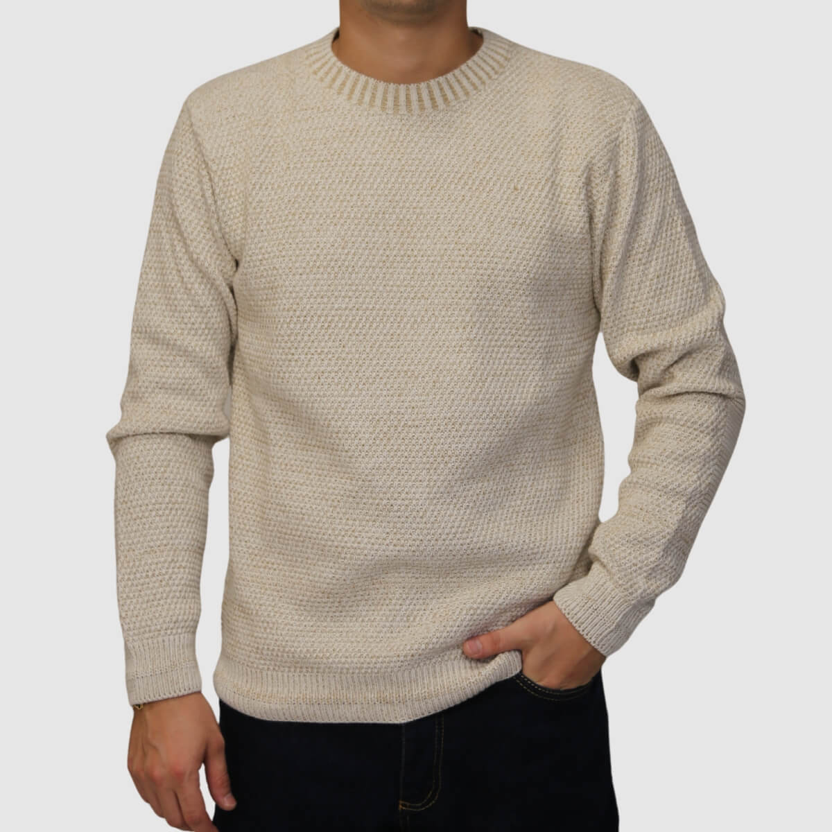 BLOCK-ELEVEN MAGLIONE 13SCANDIANO263 ECRU