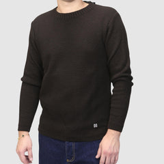 BLOCK-ELEVEN MAGLIONE 13SCANDIANO458 MARRONE