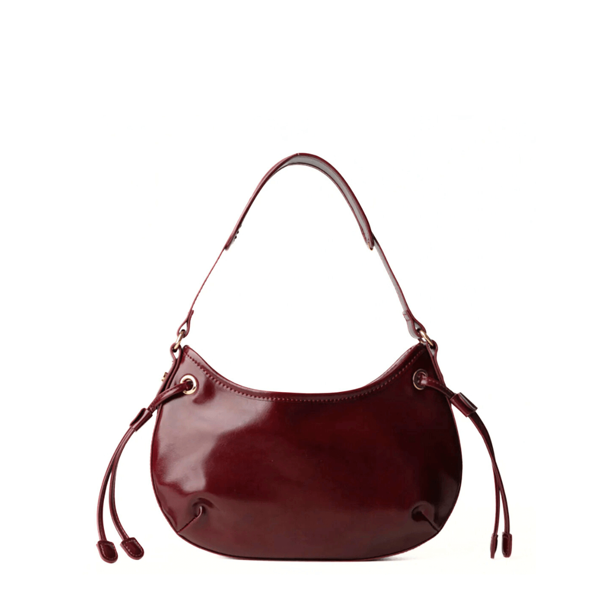TWINSET BORSA GLOSSY TB7082 BORDEAUX