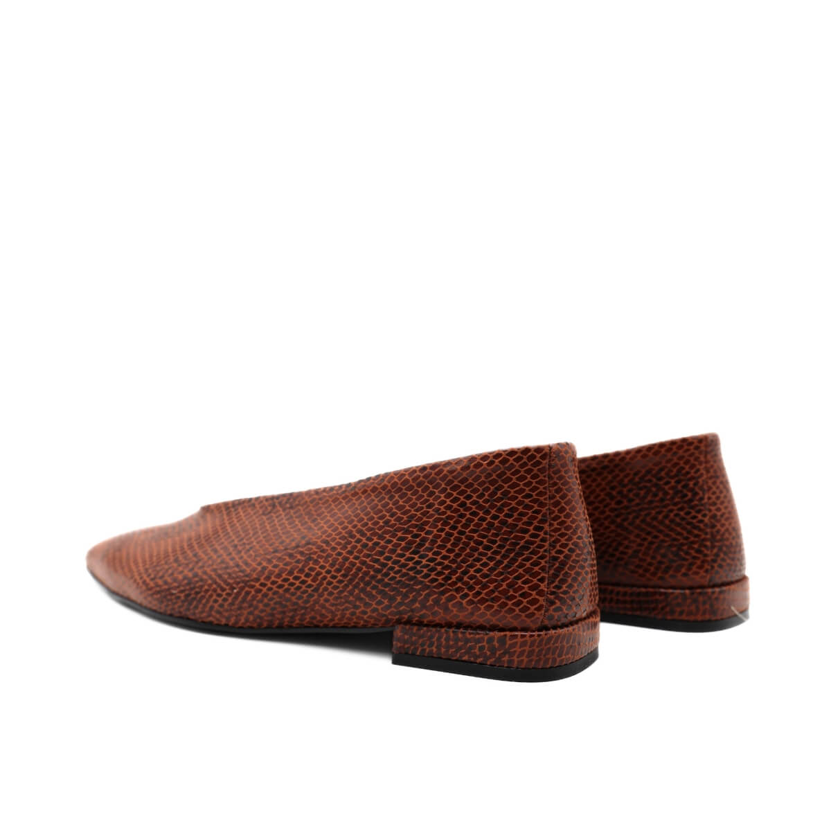 BOTTEGA LOTTI BALLERINE PITONE 411A089 WHISKY