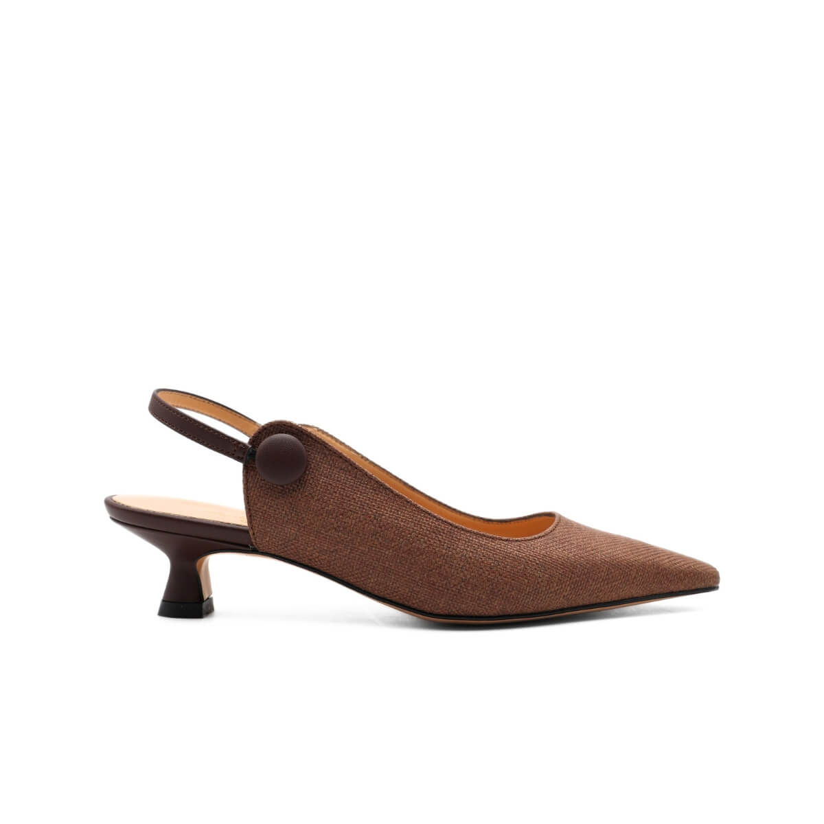 Slingback da donna marrone in pelle Bottega Lotti