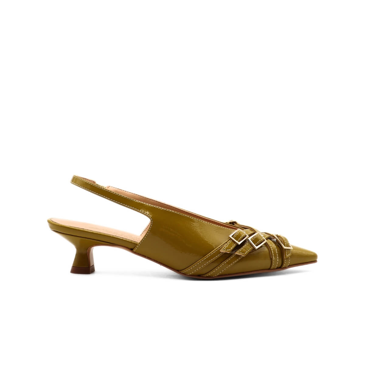 Slingback donna Oliva in pelle elegante.
