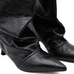 BOTTEGA LOTTI STIVALE TACCO KITTEN 894M106 NERO