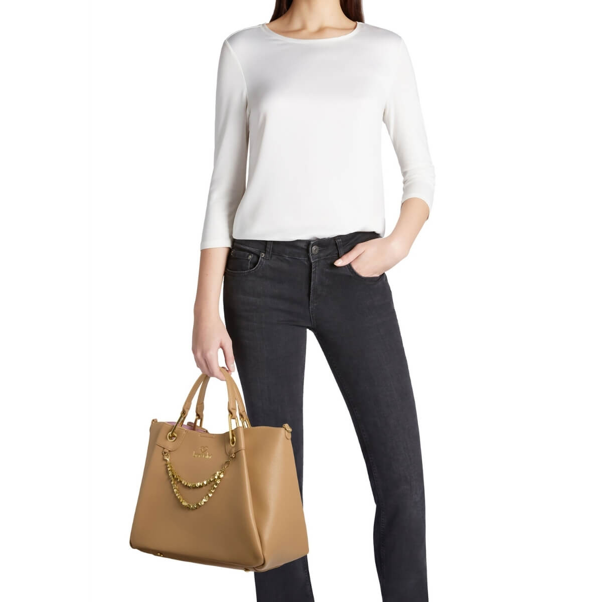 BRACCIALINI BORSA A MANO B18811 BEIGE