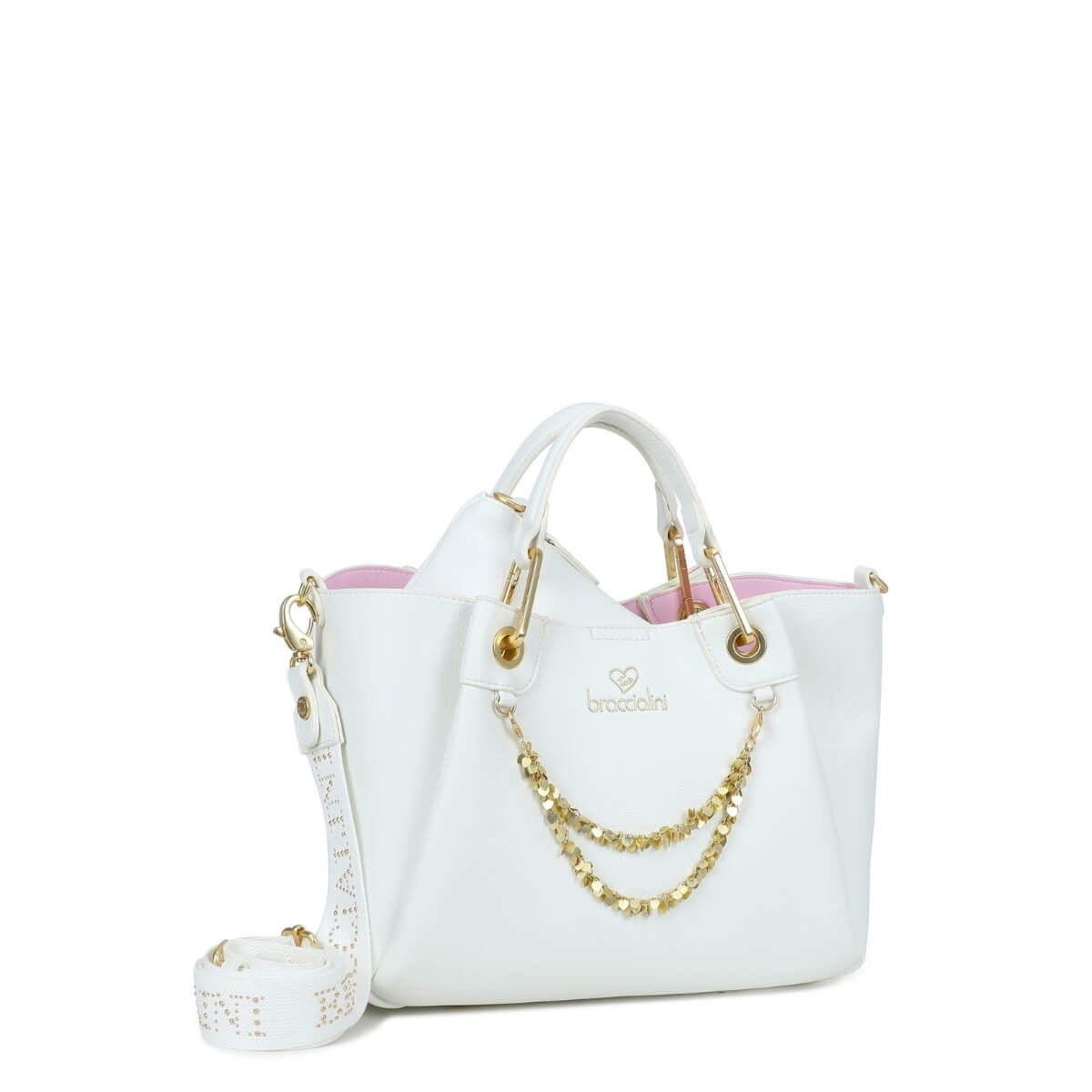 BRACCIALINI BORSA A MANO B18811 BIANCA