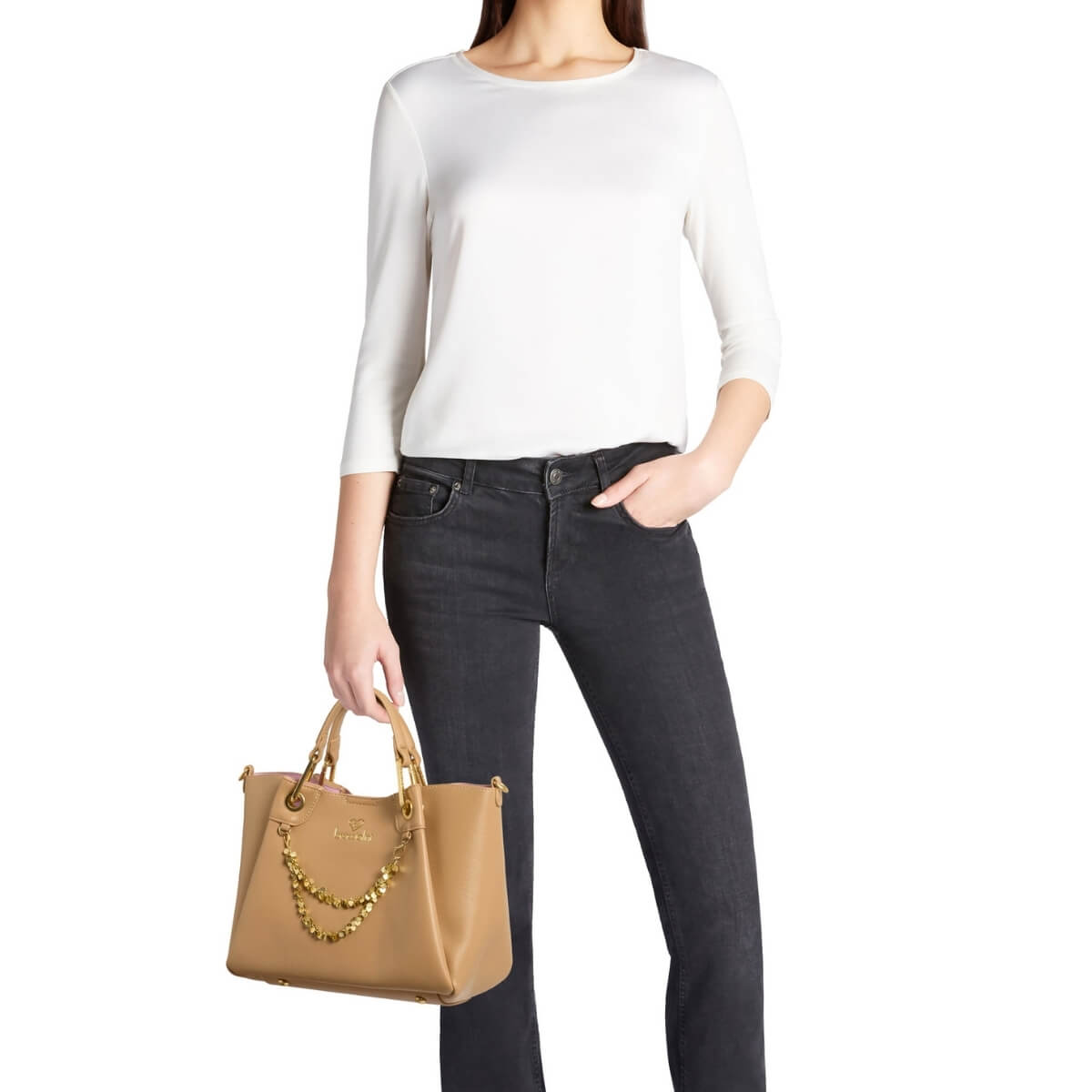 BRACCIALINI BORSA A MANO B18812 BEIGE