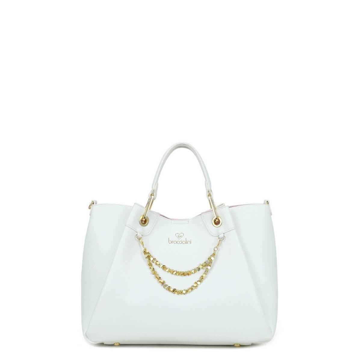 BRACCIALINI BORSA A MANO B18812 BIANCA