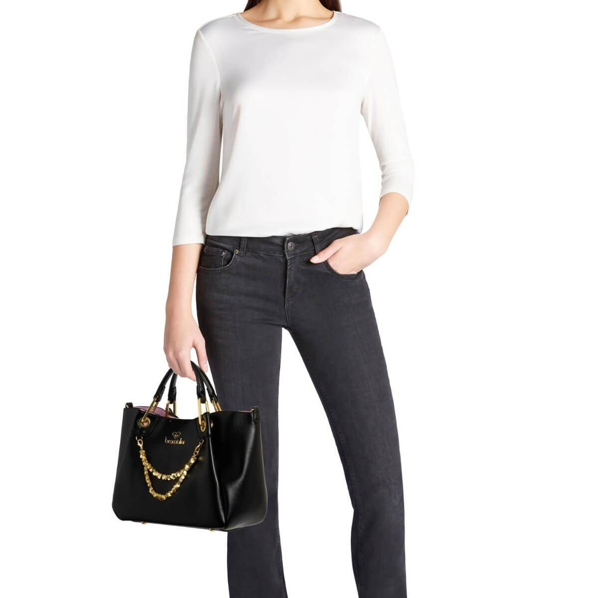 BRACCIALINI BORSA A MANO B18812 NERA