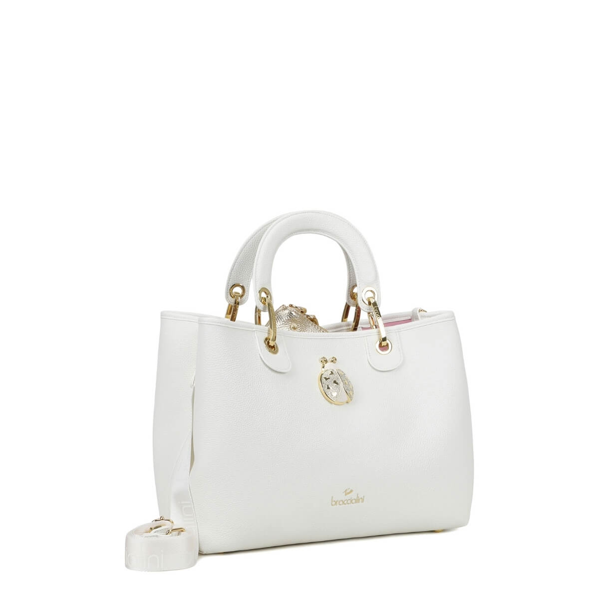 BRACCIALINI BORSA A MANO B18840 BIANCA