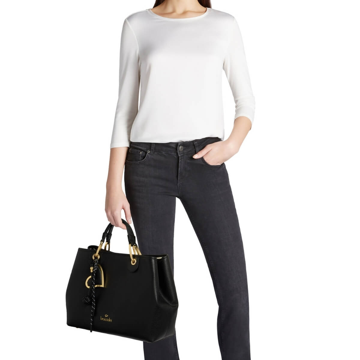 BRACCIALINI BORSA A MANO B18840 NERA