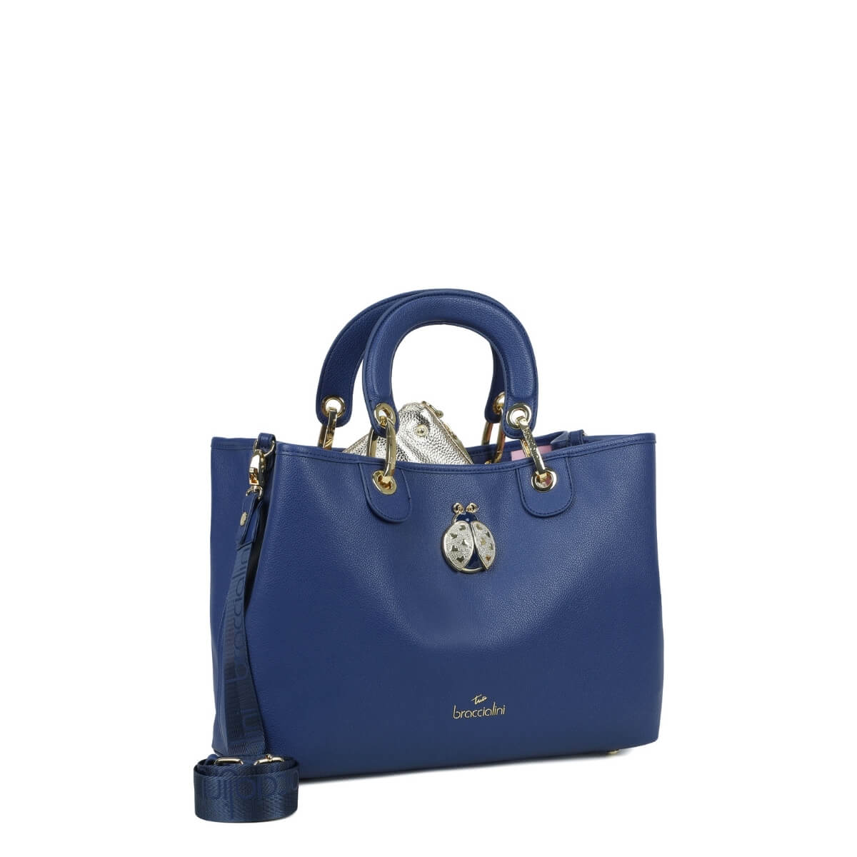 BRACCIALINI BORSA A MANO B18850 BLU