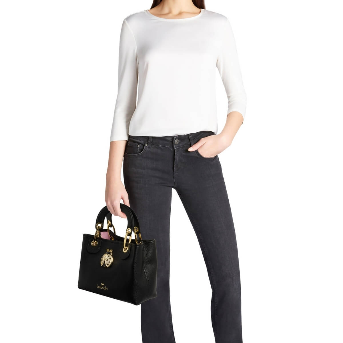 BRACCIALINI BORSA A MANO B18851 NERA