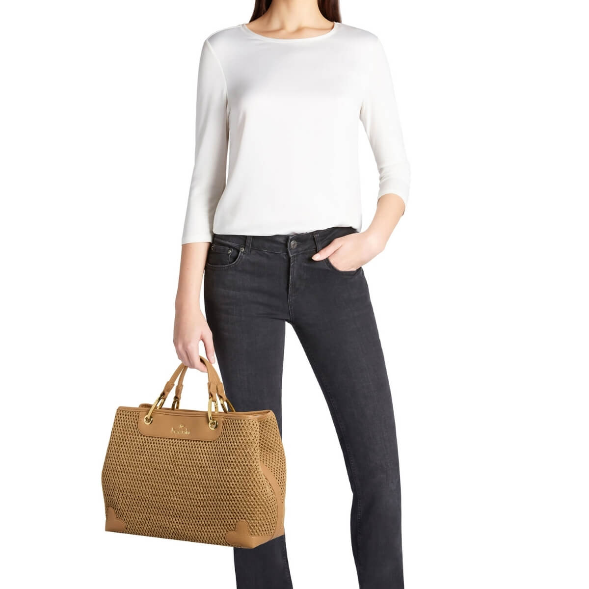 BRACCIALINI BORSA A MANO B18870 BEIGE