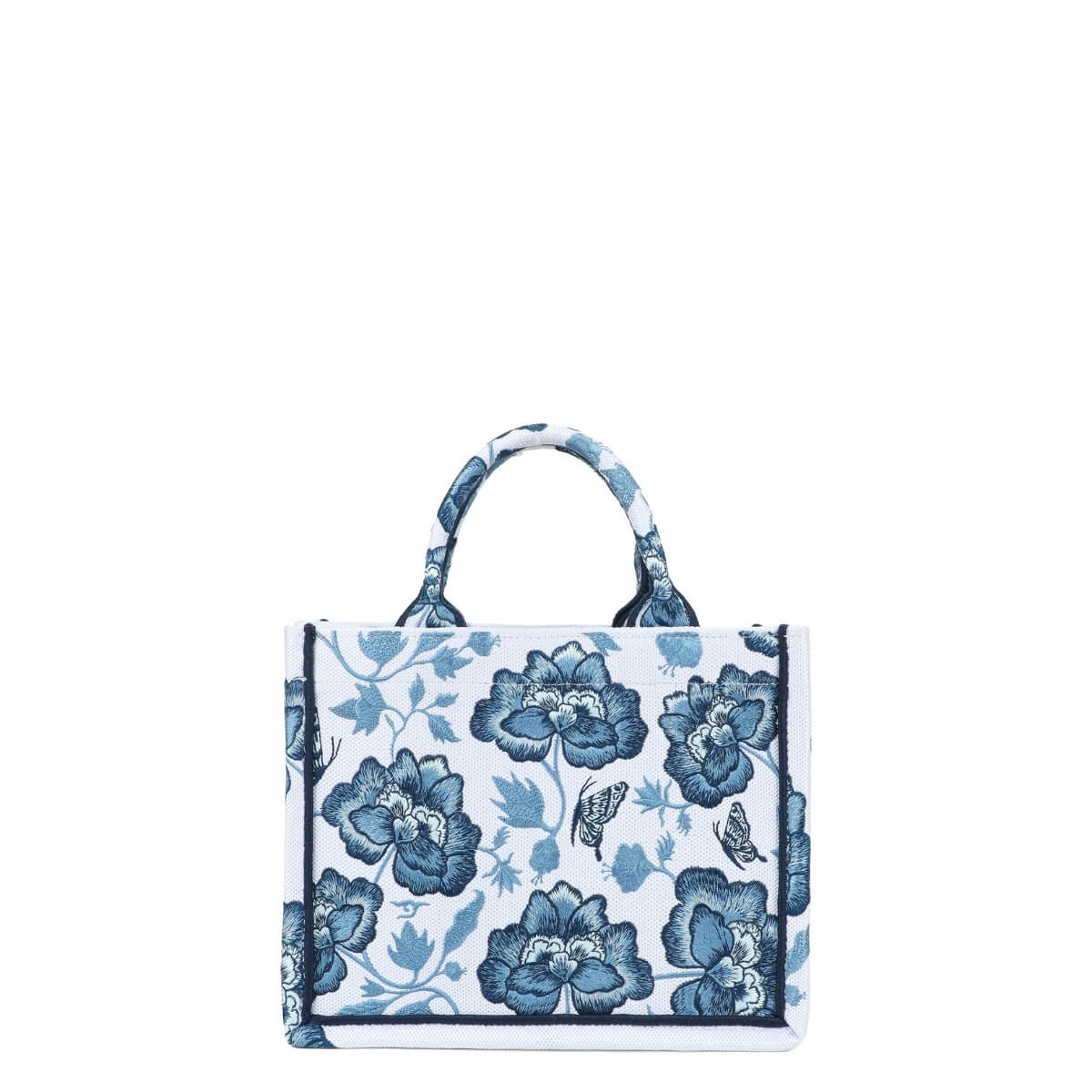 BRACCIALINI BORSA A MANO B18920 BLU E BIANCA