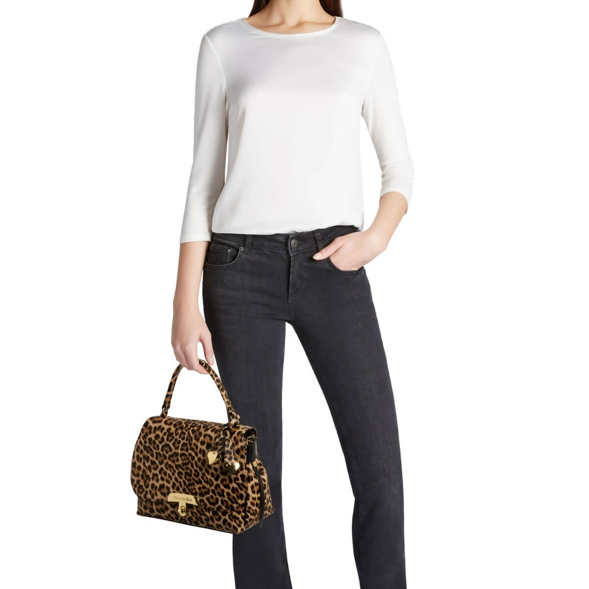 BRACCIALINI BORSA A MANO B19013 ANIMALIER
