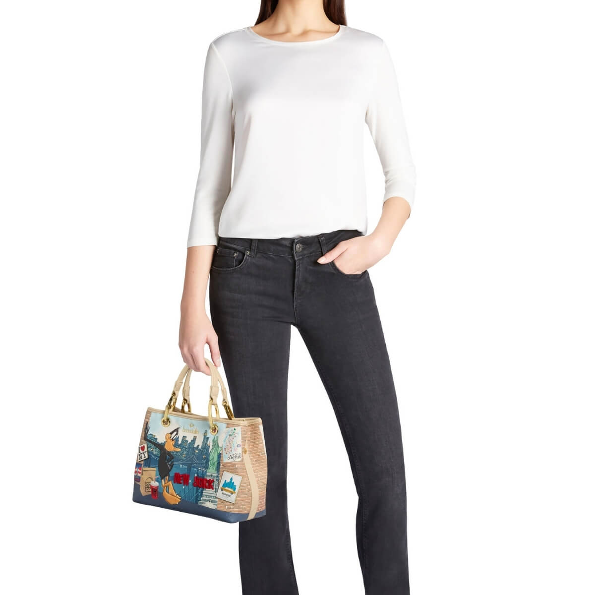BRACCIALINI BORSA A MANO LT251 MULTICOLOR DUFFY DUCK