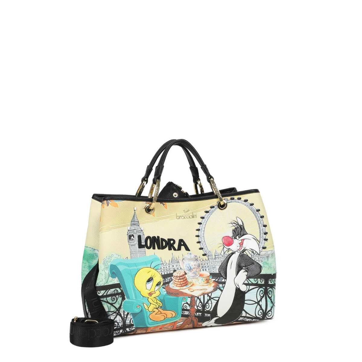BRACCIALINI BORSA A MANO LT252 MULTICOLOR TITTI E SILVESTRO