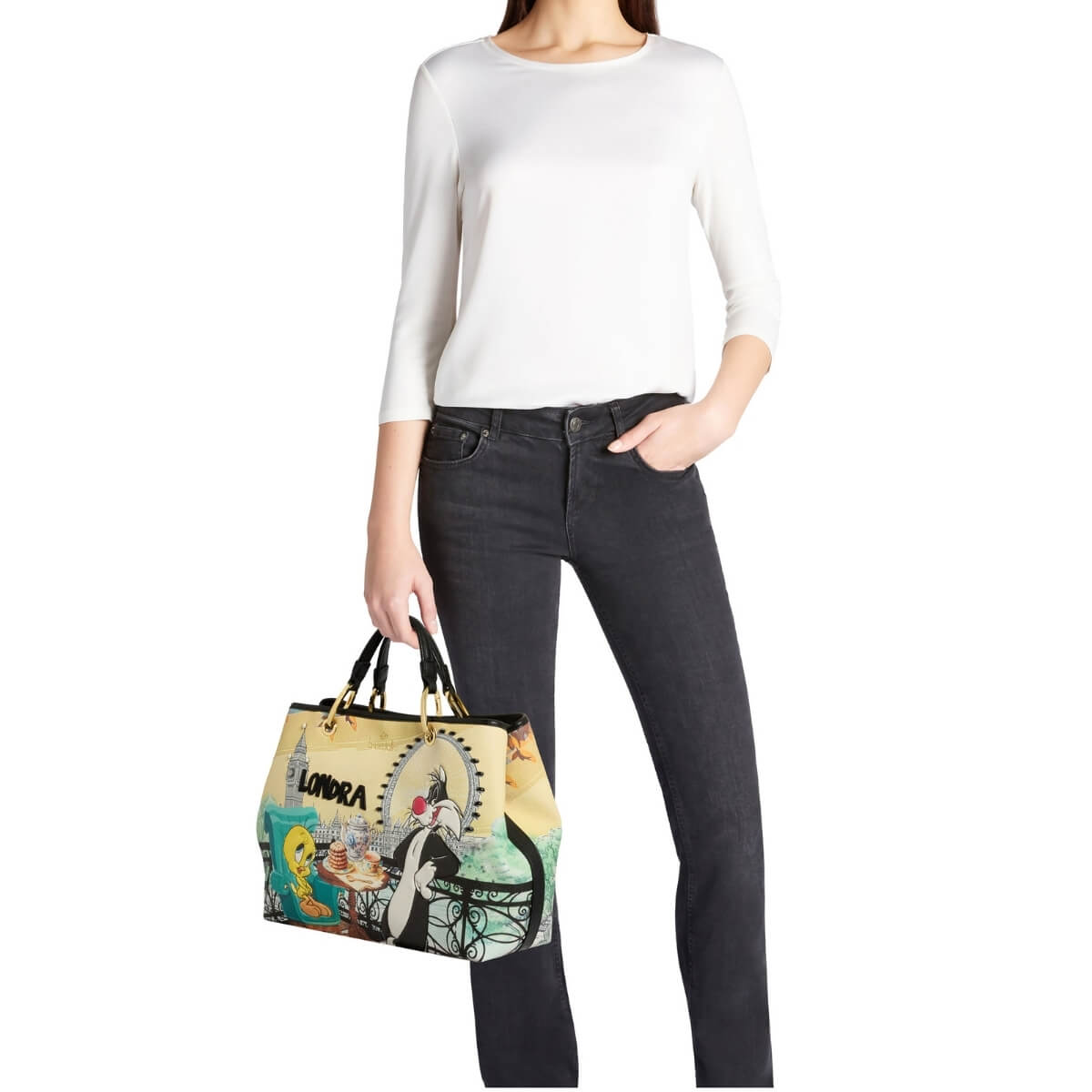 BRACCIALINI BORSA A MANO LT252 MULTICOLOR TITTI E SILVESTRO