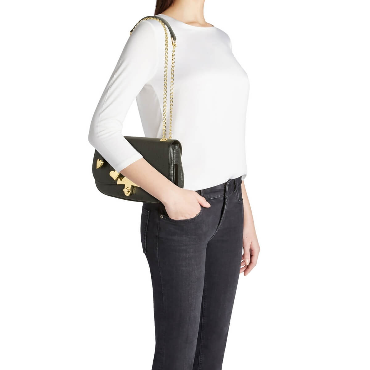 BRACCIALINI BORSA A SPALLA B19011 NERA