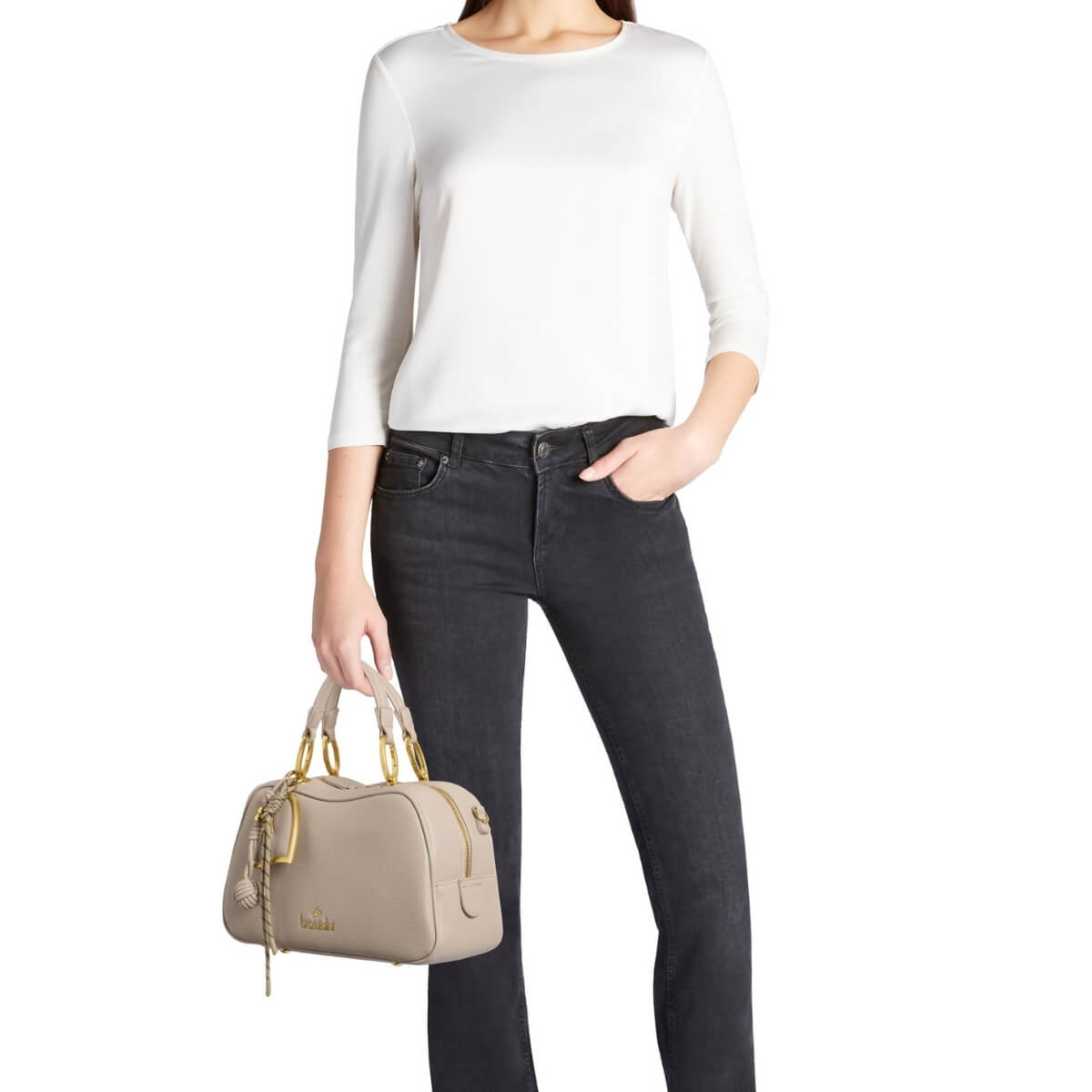 BRACCIALINI BORSA BAULETTO B19111 GRIGIO