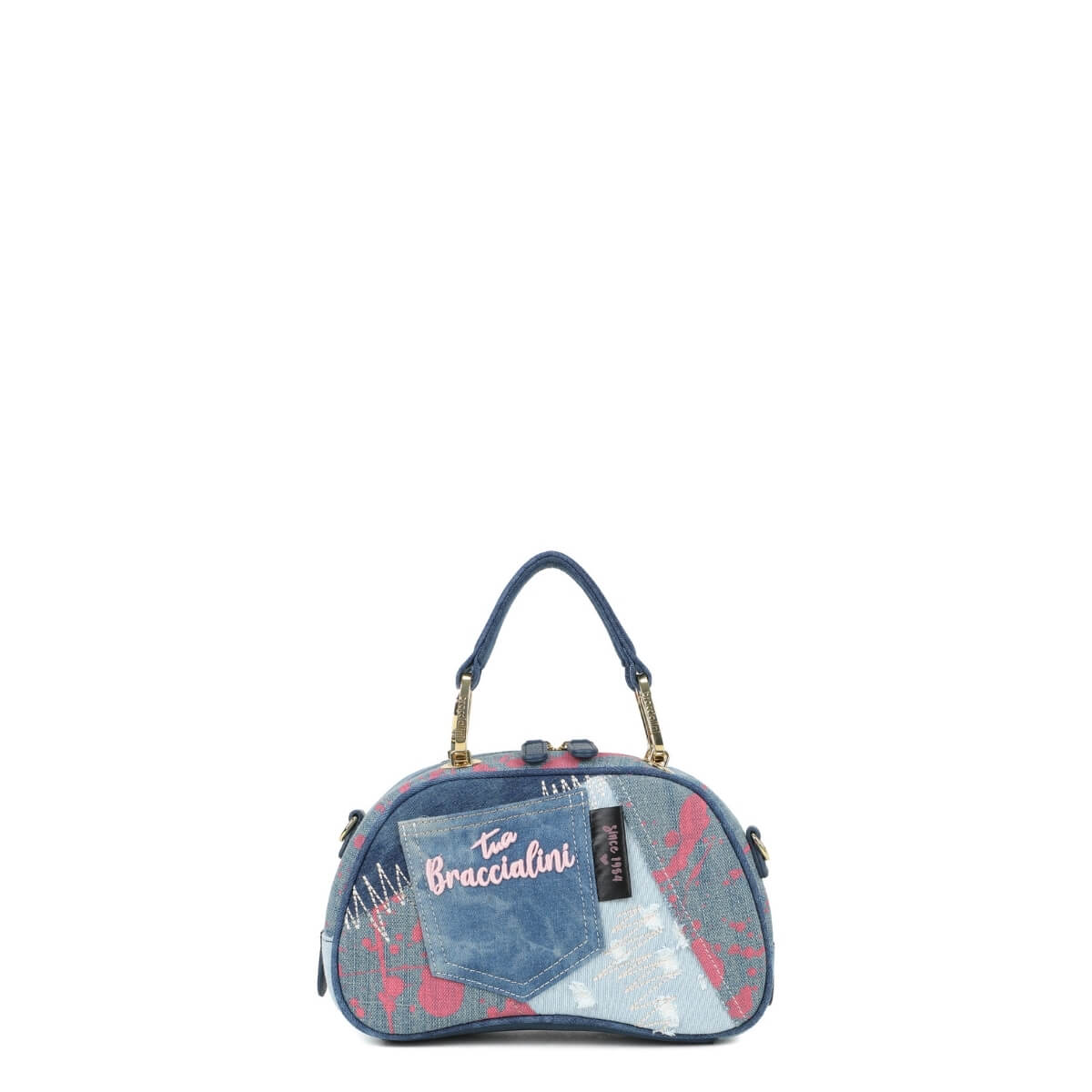 BRACCIALINI BORSA BAULETTO B19116 BLU