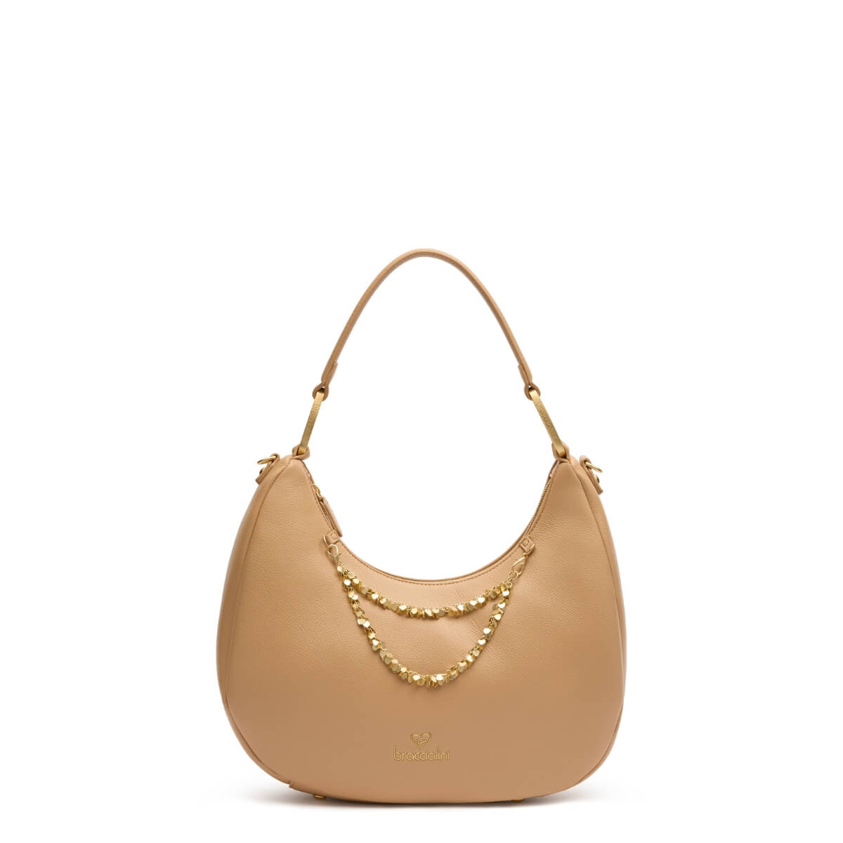BRACCIALINI BORSA HOBO B18813 BEIGE