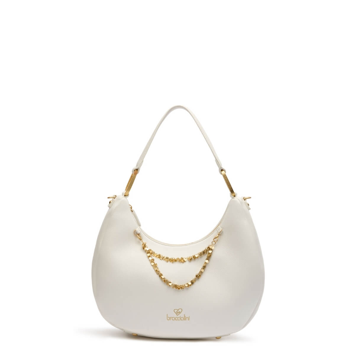 BRACCIALINI BORSA HOBO B18813 BIANCA