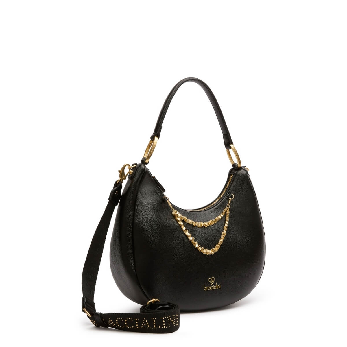 BRACCIALINI BORSA HOBO B18813 NERA