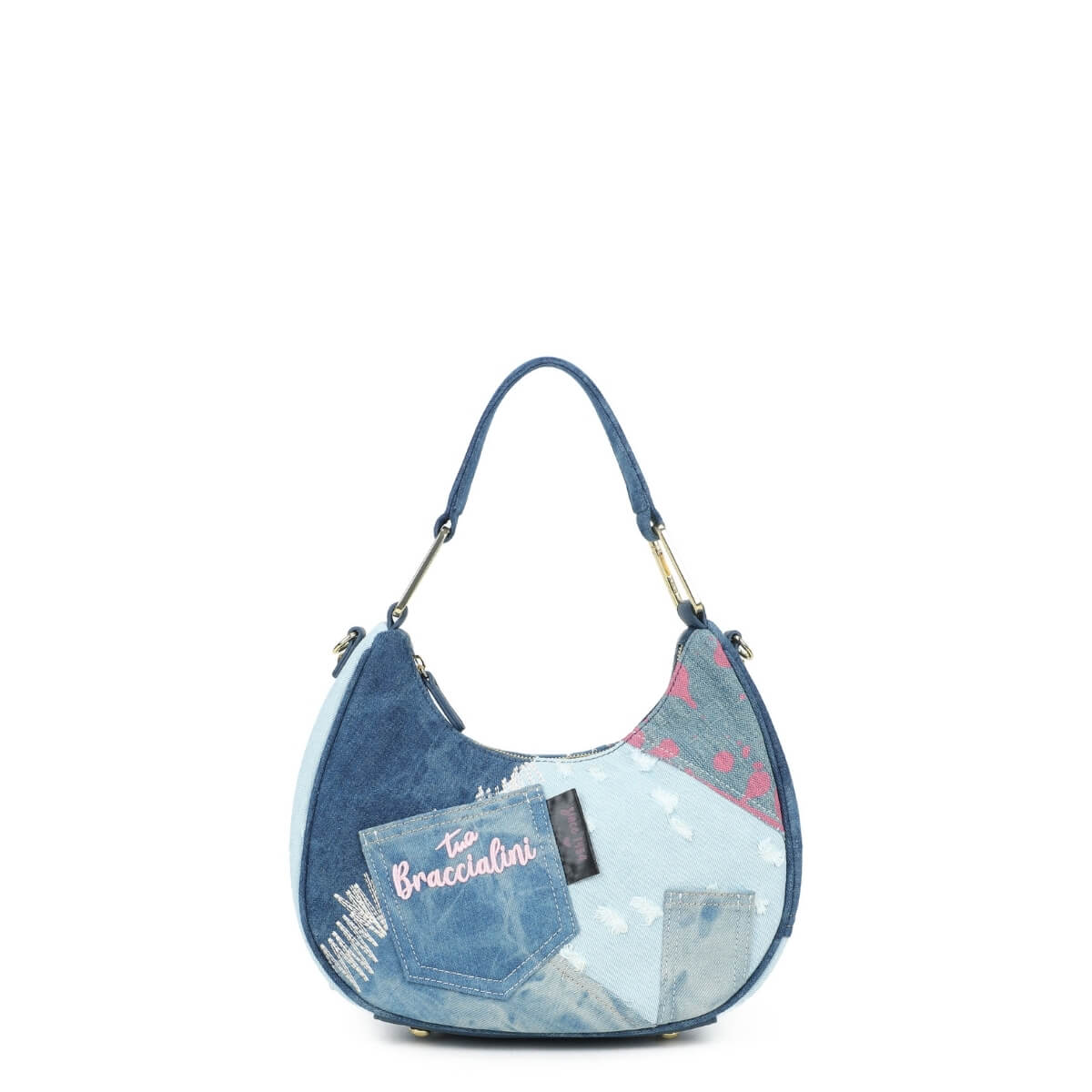 BRACCIALINI BORSA HOBO B18823 BLU