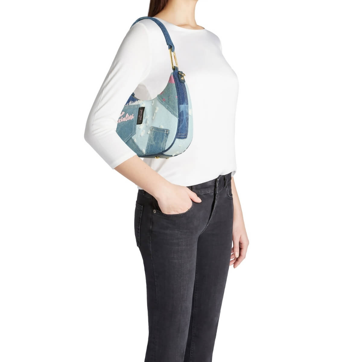BRACCIALINI BORSA HOBO B18823 BLU