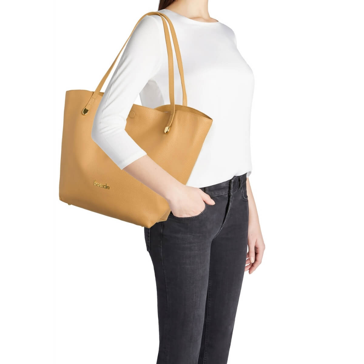 BRACCIALINI BORSA SHOPPER B19031 BEIGE
