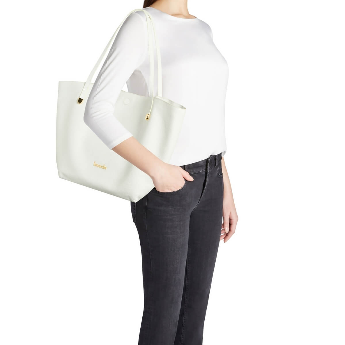 BRACCIALINI BORSA SHOPPER B19031 BIANCA
