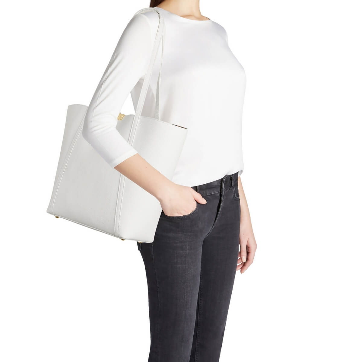 BRACCIALINI BORSA SHOPPER B19035 BIANCA